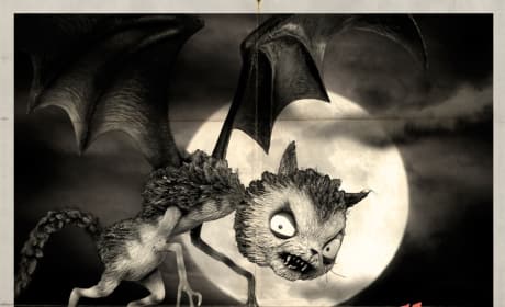 Frankenweenie Vampire Cat Monster Poster
