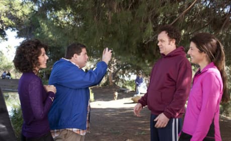Jonah Hill Gets Between John C. Reilly and Marisa Tomei in Cyrus Pictures