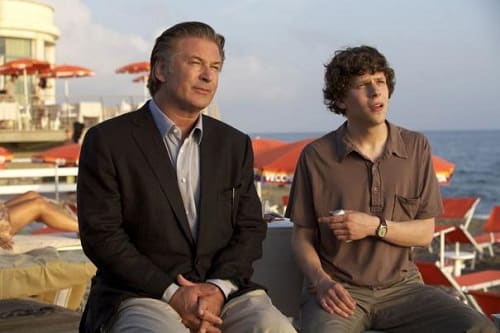 Alec Baldwin and Jesse Eisenberg in From Rome with Love