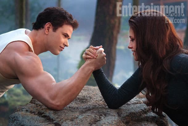 Kellan Lutz and Kristen Stewart