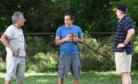Byrnes and Fockers play football