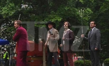 Anchorman 2 Brawl Scene Previewed in New Set Photo