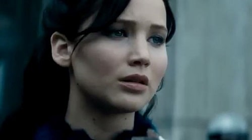 Katniss is Jennifer Lawrence in Catching Fire