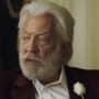 Catching Fire Donald Sutherland is President Snow