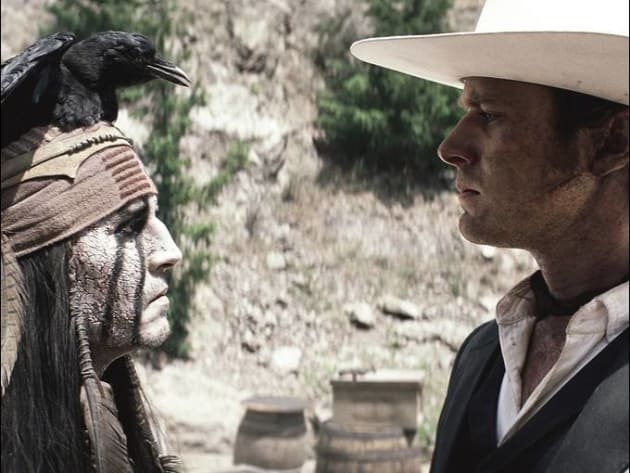 Johnny Depp and Armie Hammer The Lone Ranger