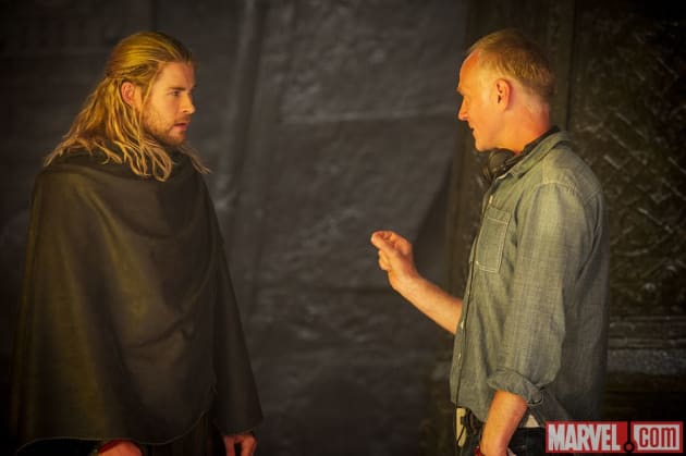 Thor: The Dark World Chris Hemsworth Set Photo
