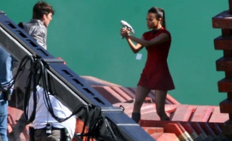 Zoe Saldana in Star Trek 2