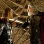 Chris Hemsworth and Anthony Hopkins in Thor