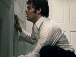 James Marsden hides from the horrors of The Box