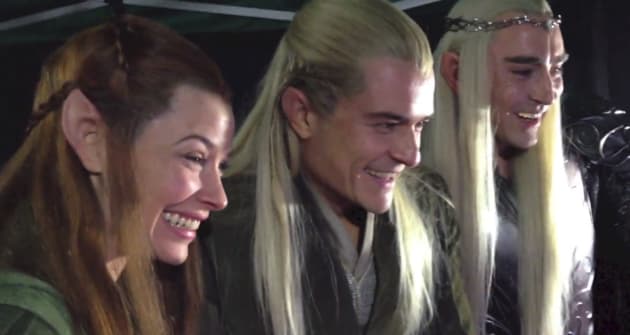 The Hobbit The Battle of the Five Armies Lee Pace Evangeline Lilly Orlando Bloom