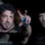 Stallone Points Out the Target