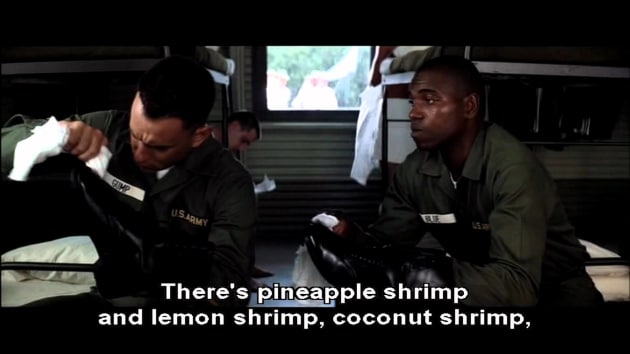 Bubba shrimp quote