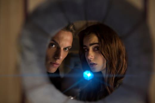 The Mortal Instruments City of Bones Jamie Campbell Bower Lily Collins
