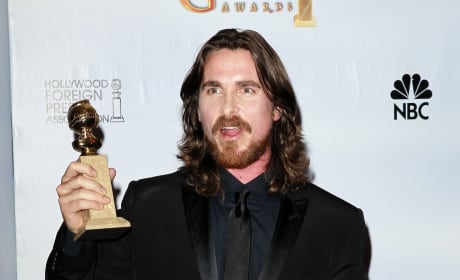 Golden Globe Winner Christian Bale