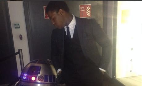 John Boyega Star Wars Episode VII Wrap Party
