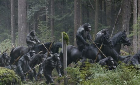 Dawn of the Planet of the Apes: Apes on Horses