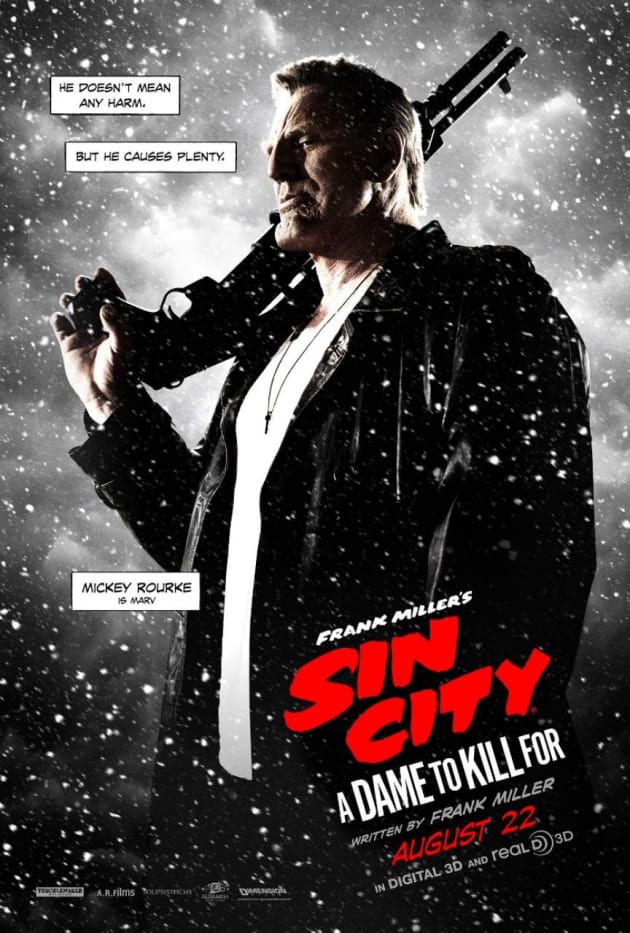 Sin City A Dame to Kill For Mickey Rourke Character Poster