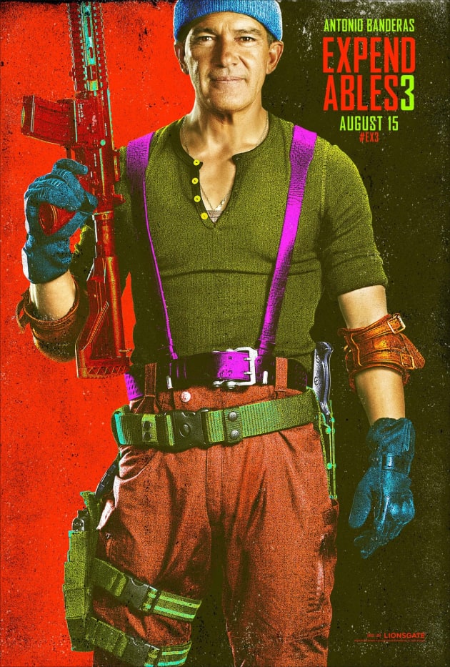The Expendables 3 Antonio Banderas Comic Con Poster