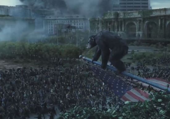 Dawn of the Planet of the Apes Set Photo