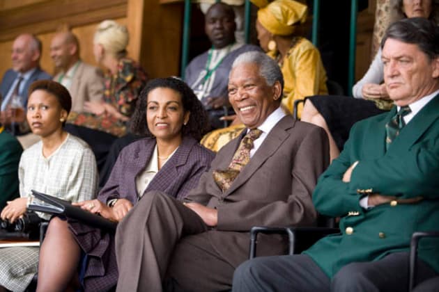 Mandela Watches the Game