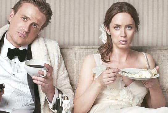Jason Segel and Emily Blunt in The Five Year Engagement