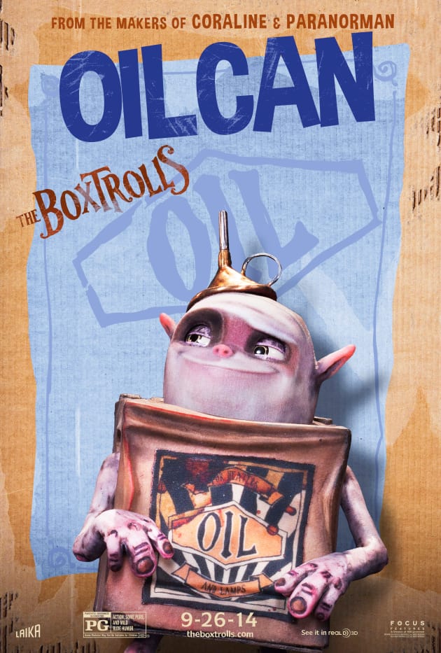 The Boxtrolls Oil Can Character Poster