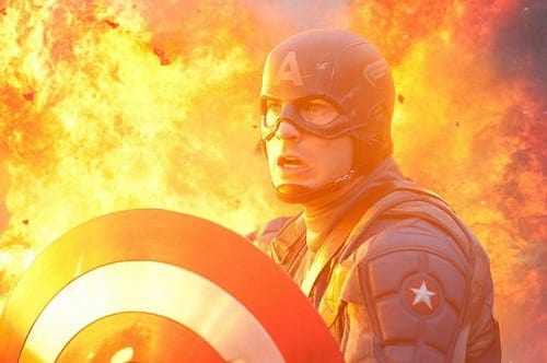 Chris Evans stars in Captain America