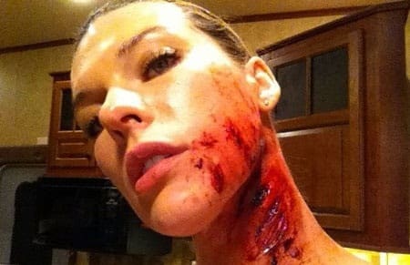 Milla Jovovich Twitter Photo from Resident Evil: Retribution