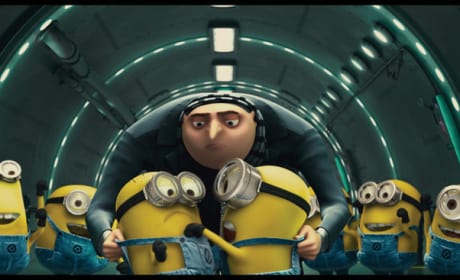 Gru and the Minions in the Tunnel