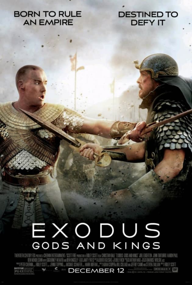 Exodus Gods and Kings Christian Bale Joel Edgerton Character Poster