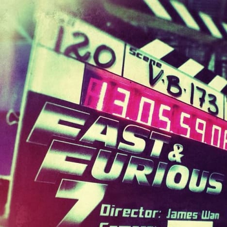 Fast and Furious 7 Resumes Production: James Wan Posts Photo - Movie ...