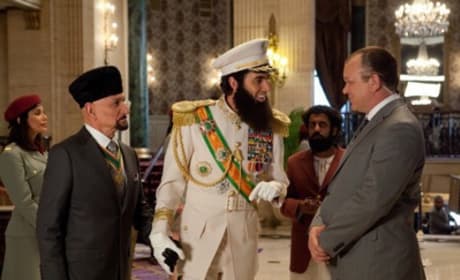 The Dictator Still: Cohen with Kingsley and Reilly