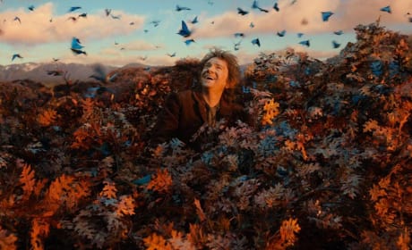 The Hobbit The Desolation of Smaug Photos: Bilbo Frolicks & Evangeline Lilly Takes Aim