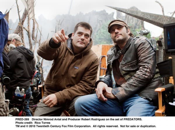 Nimrod and Robert on Set