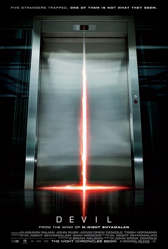 Devil Elevator Door Poster
