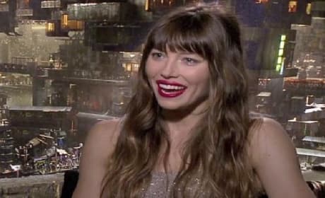 Total Recall Exclusive Video: Jessica Biel Dishes "Funnest" Day
