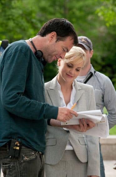 Mark Mylod and Anna Faris on What's Your Number Set