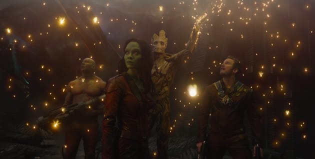 Guardans of the Galaxy Groot Gamora Star Lord