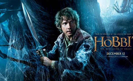 The Hobbit The Desolation of Smaug Poster: Bilbo Wields His Sword