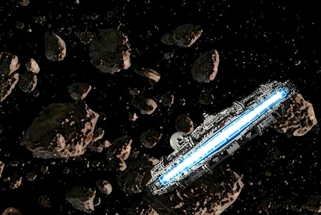 Empire Strikes Back Asteroid Chase
