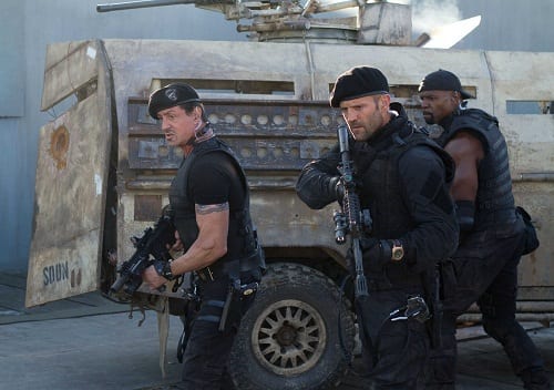 Sylvester Stallone and Jason Statham The Expendables 2