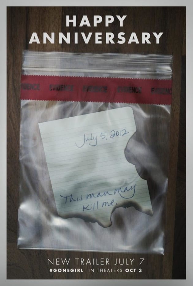 Gone Girl Happy Anniversary Poster