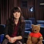 Zooey Deschanel and Winnie the Pooh