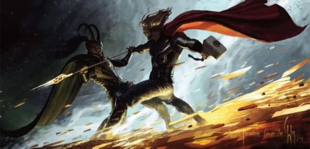 Thor Comic Con Artwork