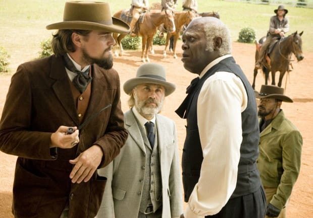 Leonardo DiCaprio, Christoph Waltz & Samuel L. Jackson Django Unchained