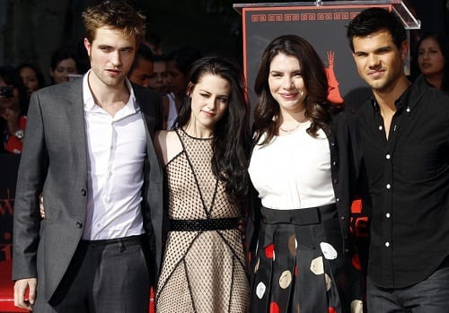 Stephenie Meyer, Robert Pattinson, Kristen Stewart and Taylor Lautner