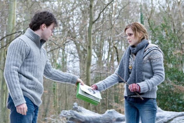 Harry and Hermoine in the Woods