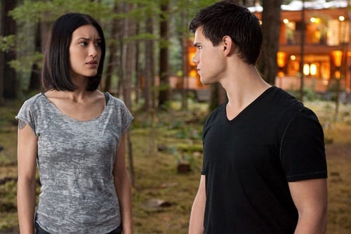 Taylor Lautner and Julia Jones in Breaking Dawn Part 1