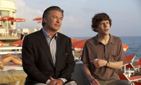 Alec Baldwin and Jesse Eisenberg in From Rome with Love