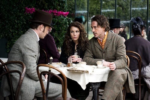 Robert Downey Jr and Jude Law in Sherlock Holmes: A Game of Shadows